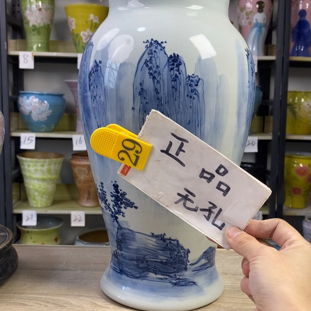 景德镇手工手绘陶瓷花盆