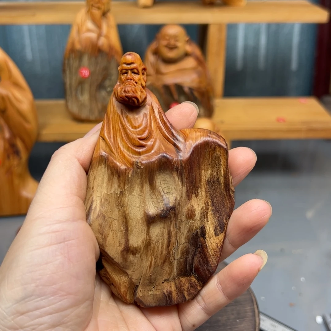 桐***玺柏木崖柏木摆件手把件