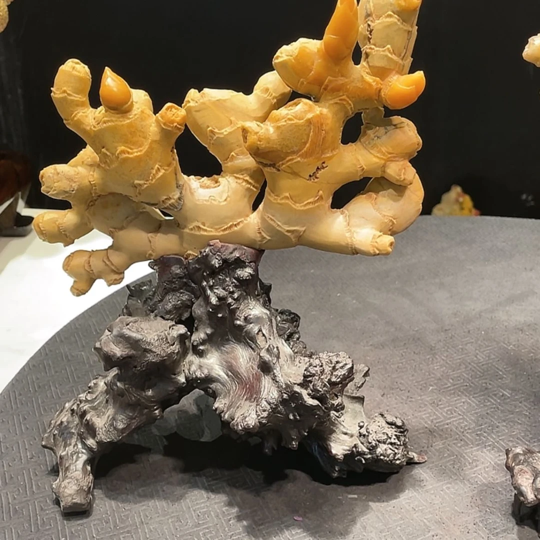 【闪购商品】寿山石乂****部生姜摆件工艺品