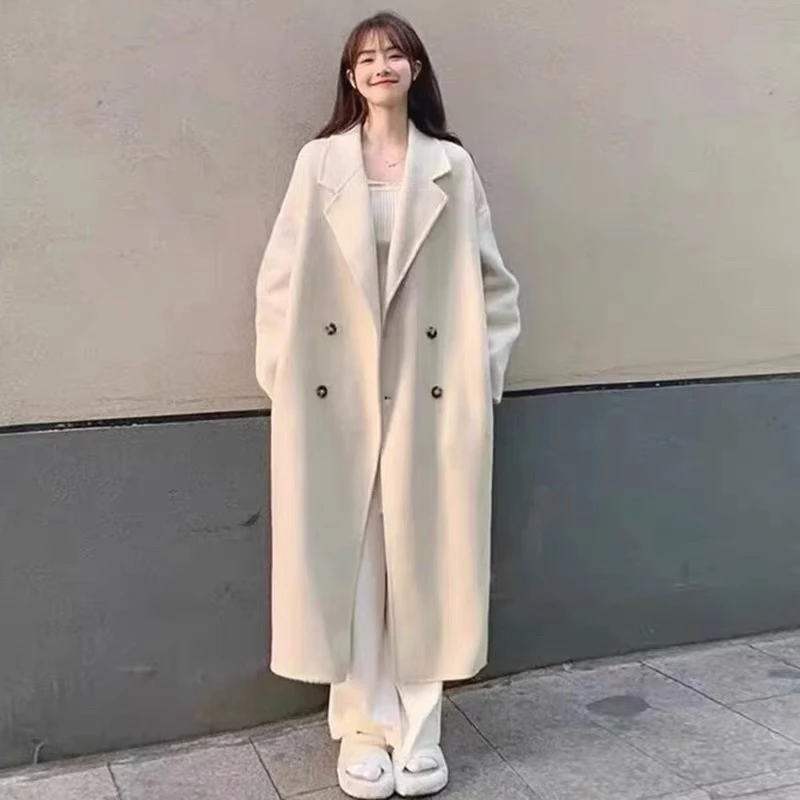 2025升级款【双面长毛100绵羊毛】秋冬双面呢外套羊毛呢大衣