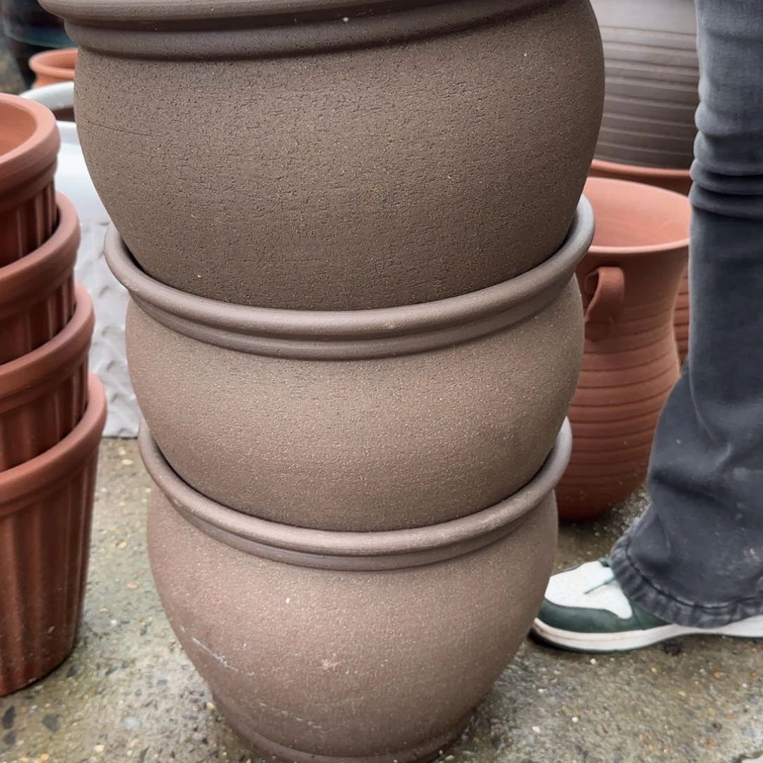 紫砂花盆口31高26宜兴紫砂瑕疵口失圆