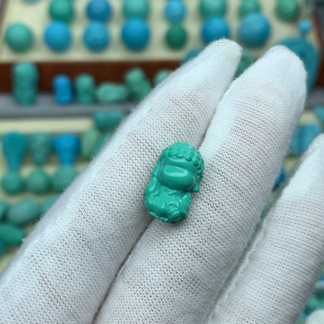 高瓷不听佛绿色精工