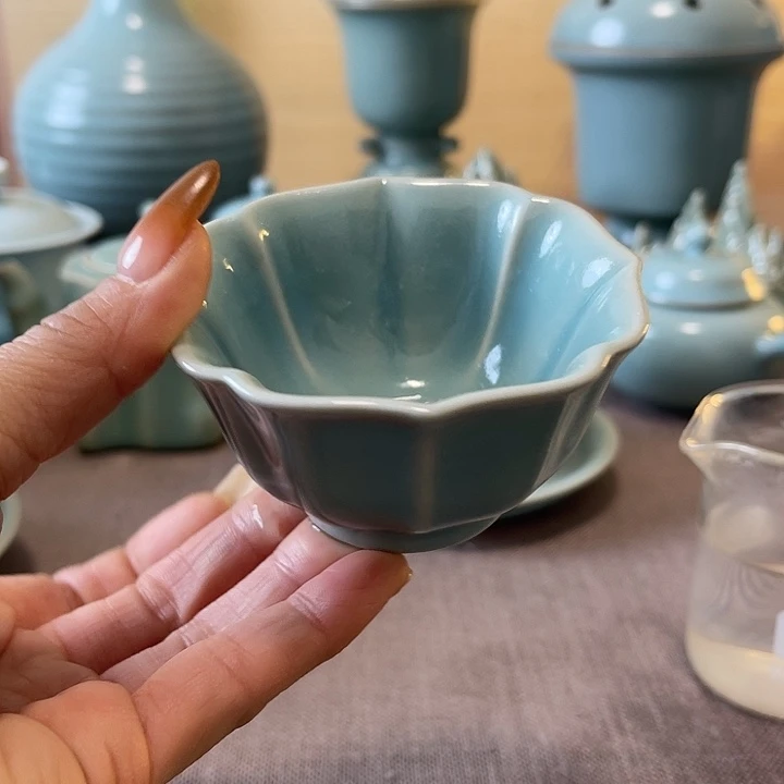 瓷片宝相杯一一一一一一