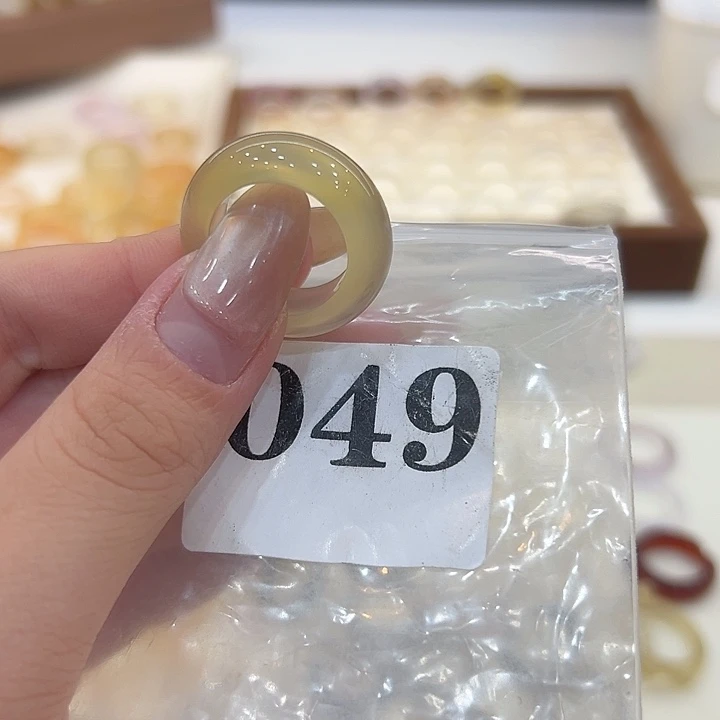 合金戒指玛瑙/玉髓49港17