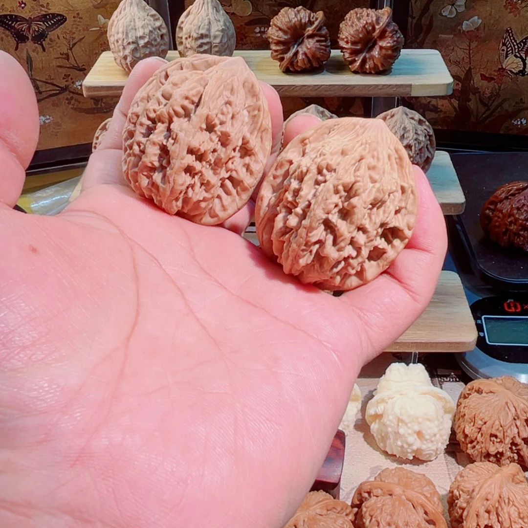 把件文玩核桃麦穗虎头全品