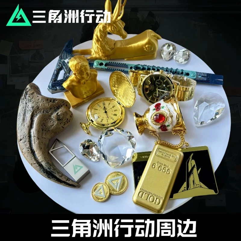 三角洲行动周边大全影锋蝴蝶刀非洲之心黄金瞪羚三角洲行动手办