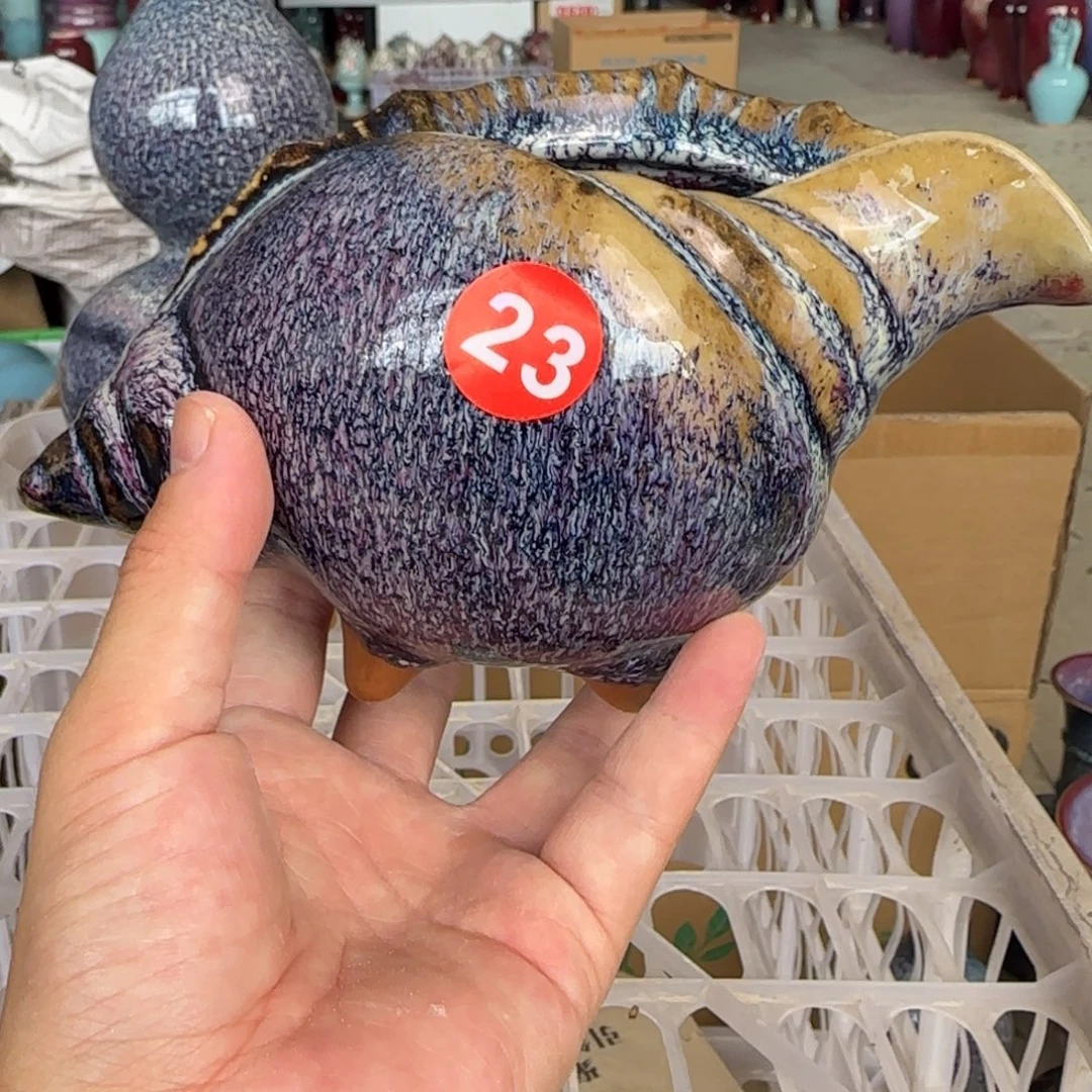 摆件郑家钧窑摆件微