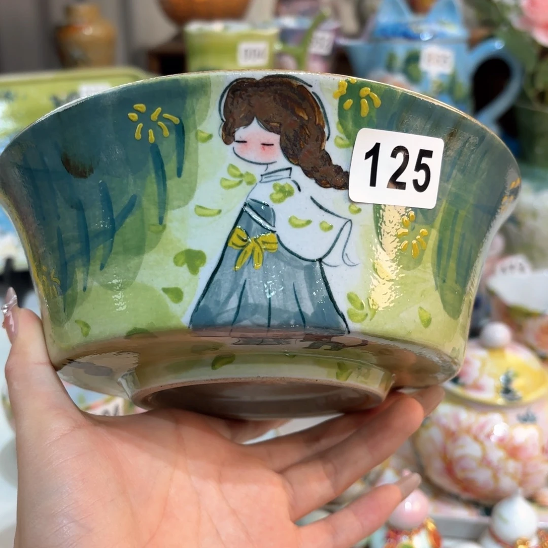 景德镇手绘高温釉下彩陶瓷茶具