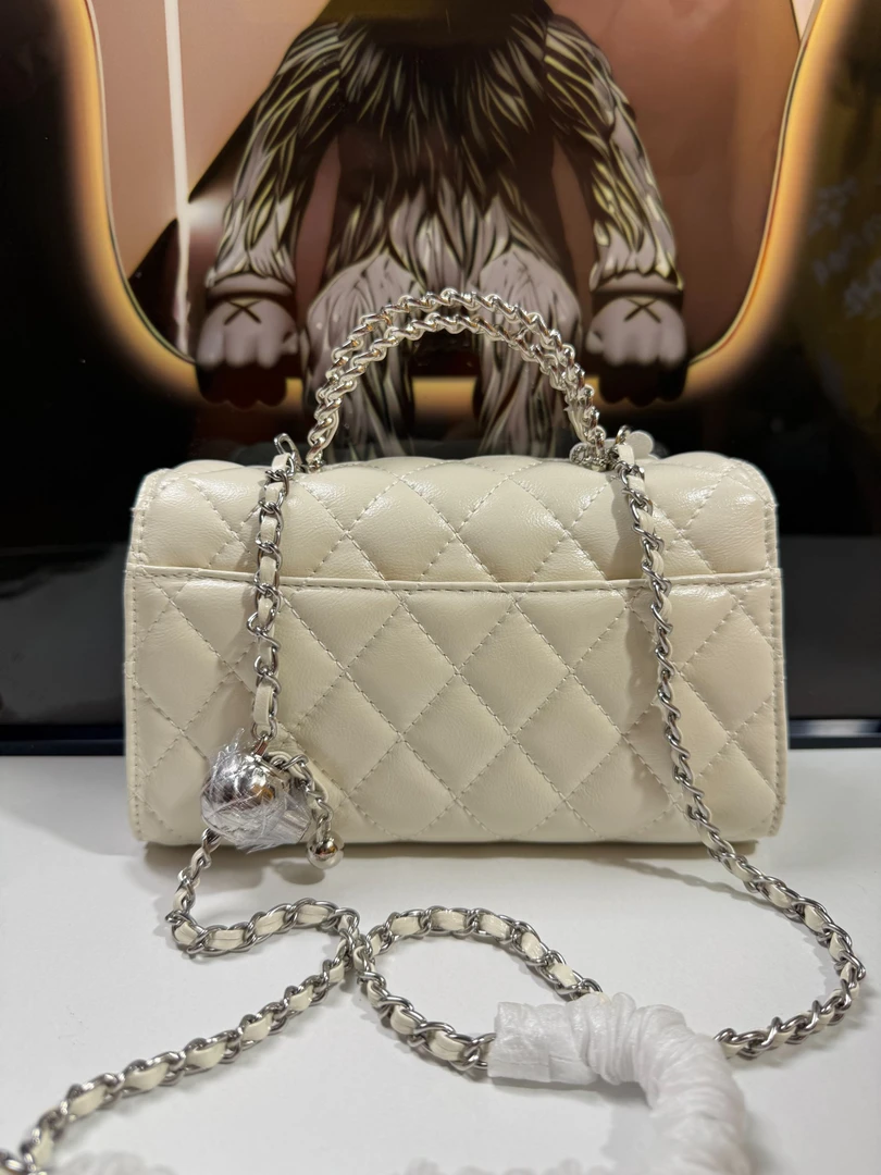 【A171】小香风双手柄方胖子21CM奢品女包NN8555
