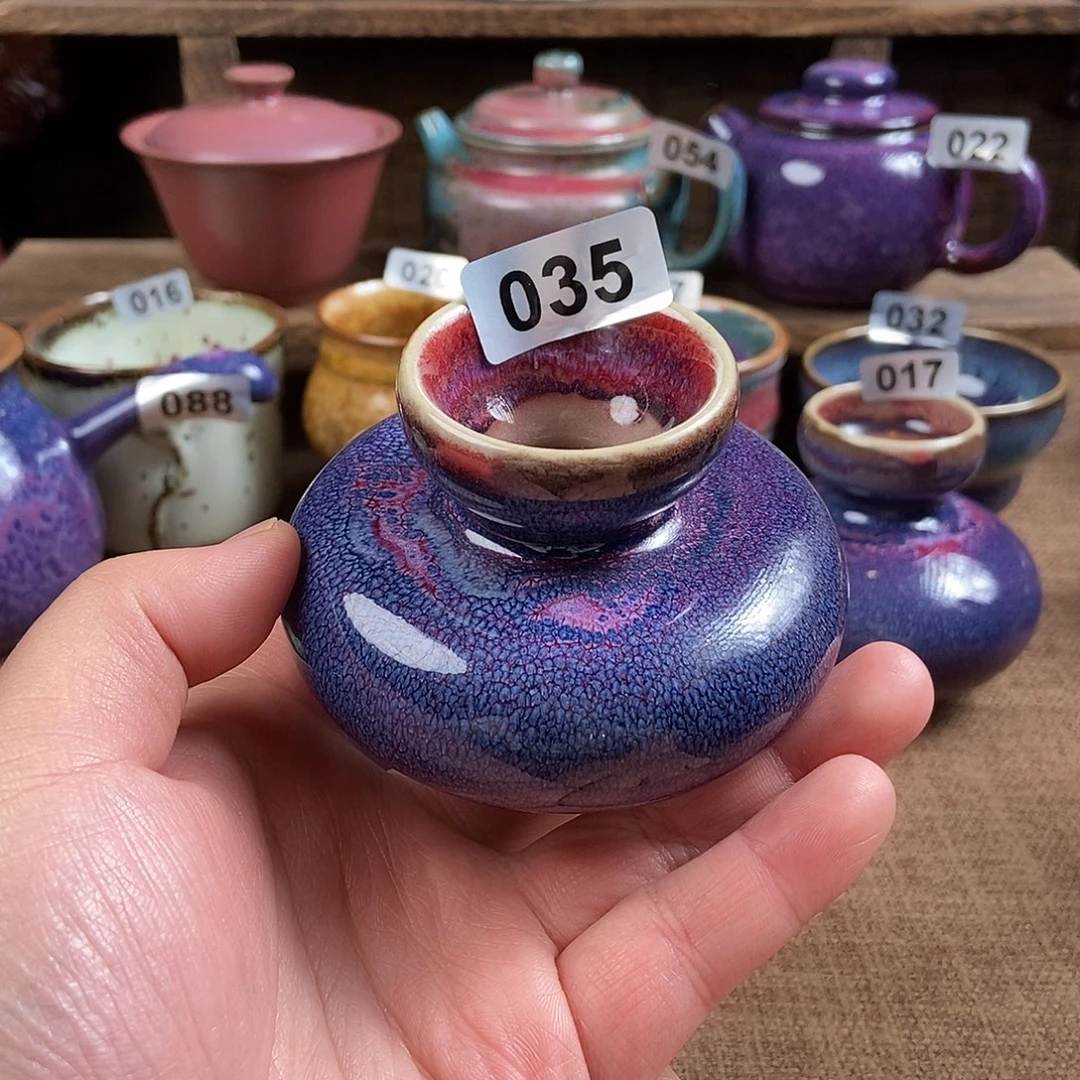 ****量瓷片钧瓷茶壶艺术