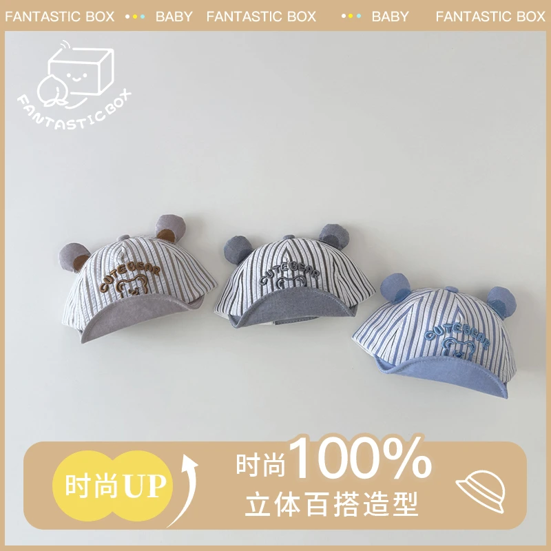 婴儿帽子春季2025ins新款韩版时尚可爱女宝遮阳棒球帽宝宝鸭舌帽