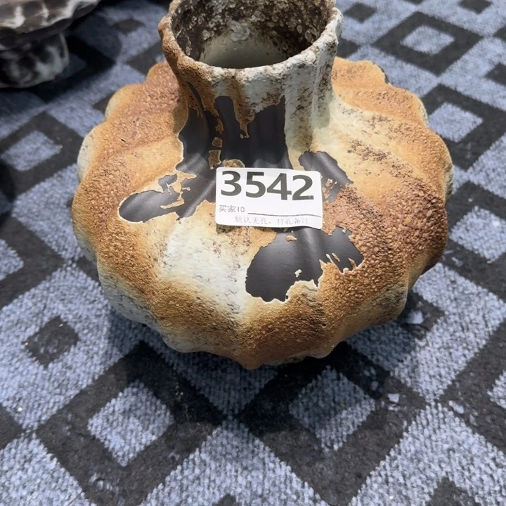 簪***南瓷片景德镇高温花器编码3542高28口8默认无孔