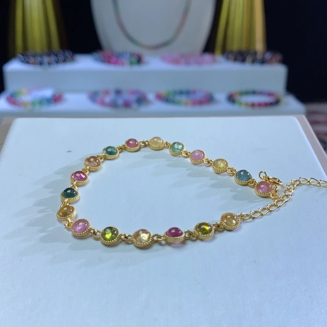 碧玺手链未镶嵌随行