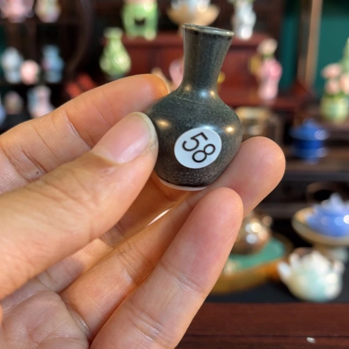 摆件微陶老王迷你花瓶