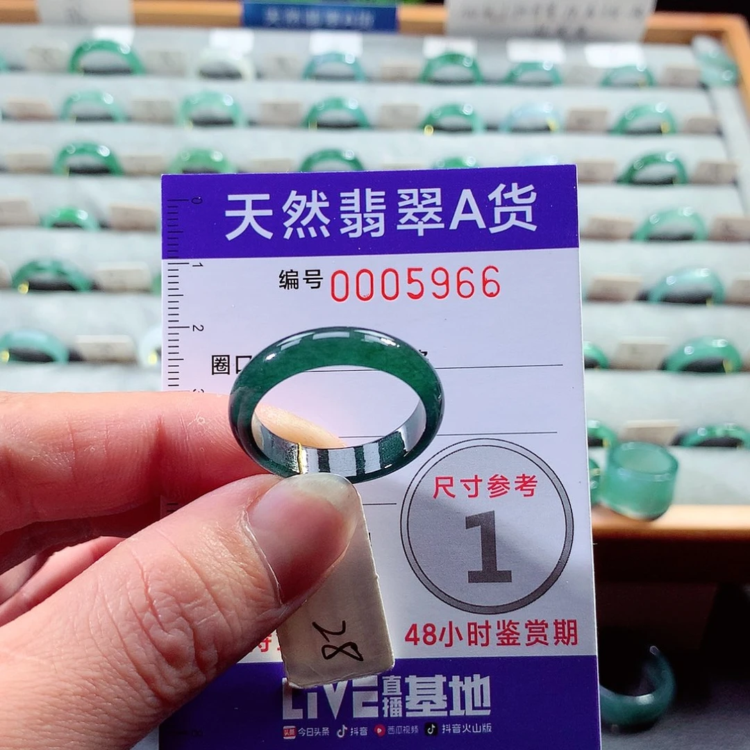 翡翠戒指未镶嵌28号