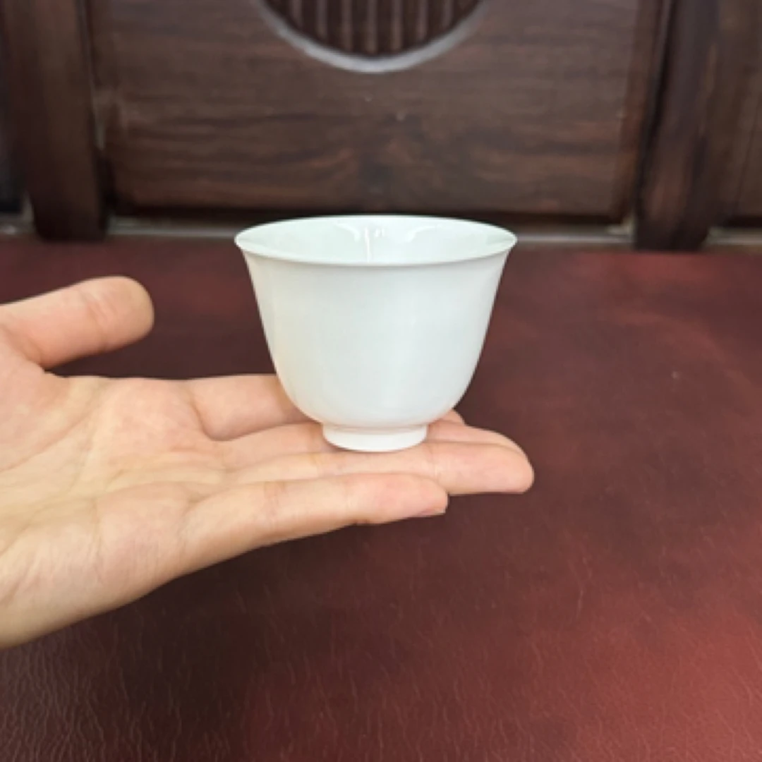 潮州骨瓷茶杯花神闻香主人杯【容量80ml】超薄胎品茗功夫茶杯高端