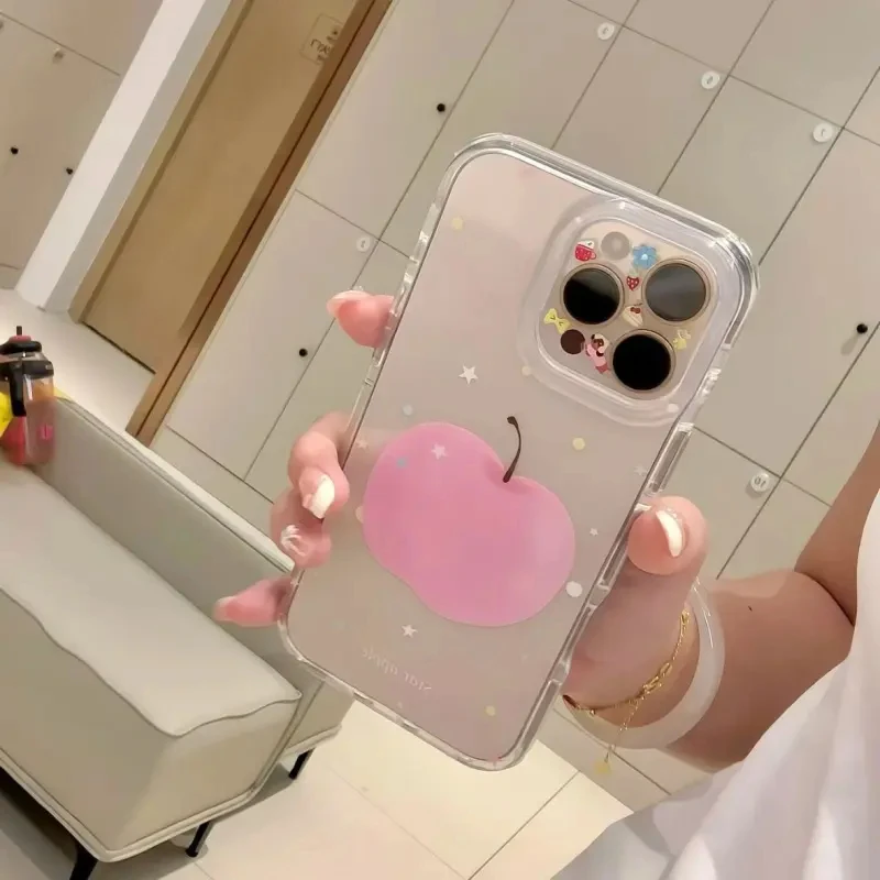 星星粉色适用苹果16/15pro苹果手机壳14/13/12/11promax少女XR/XS