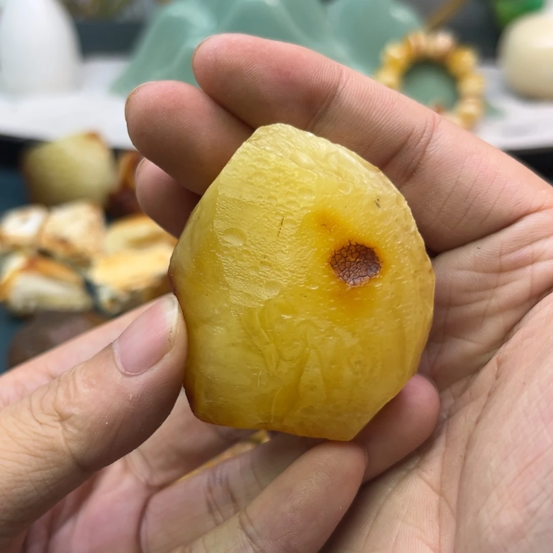 未镶嵌定制琥珀蜜蜡原石不退不换