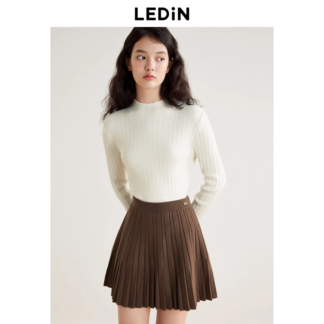 乐町甜美百褶短裙1119