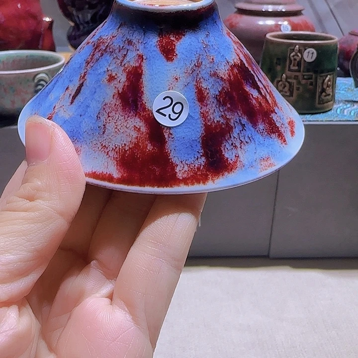 碗苗占军大师作品斗笠单杯