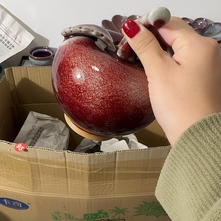 摆件陶郑家钧窑摆件