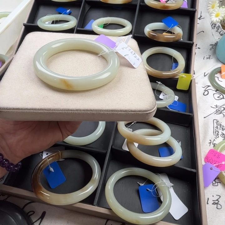 未镶嵌手镯和田玉玲珑美镯61.2