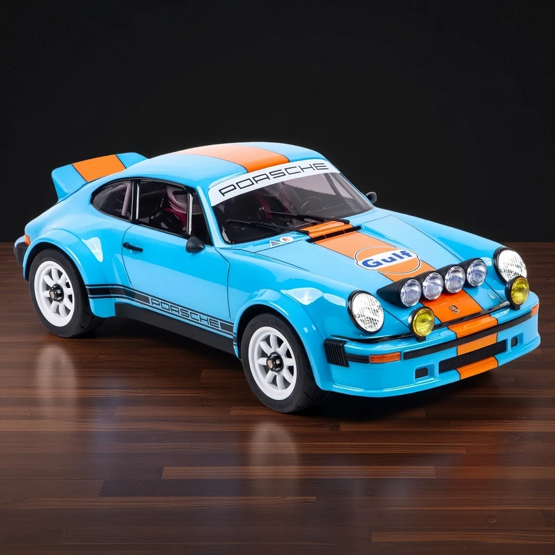 KM雷神1/6仿真保时捷934拉力车RC遥控电动模型车四驱越野车