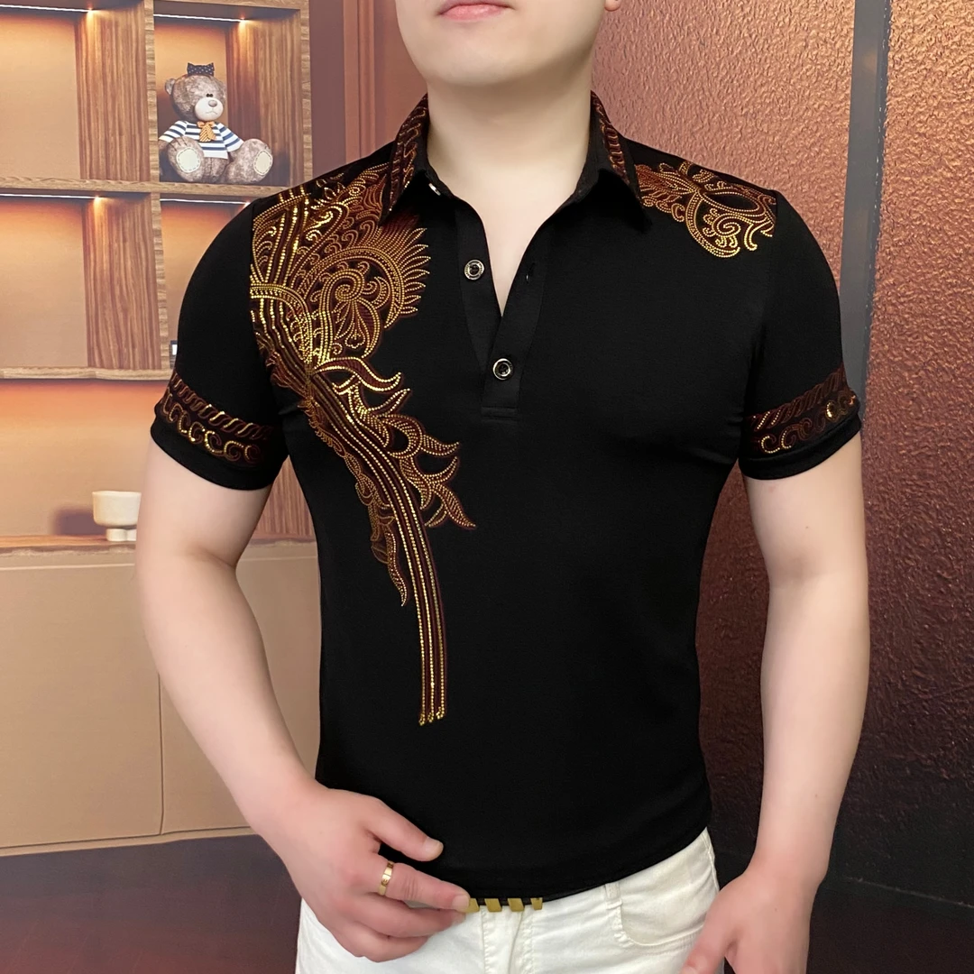 《鎏金飞翼》夏季Polo衫高品质帅气男士百搭翻领潮流商务修身网红