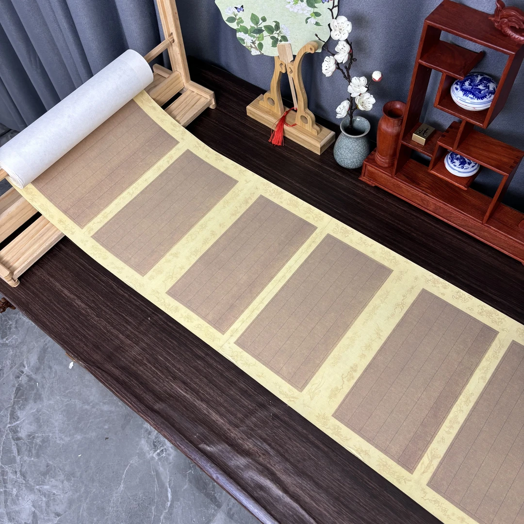 景阳阁蜡染砑光纸 清_王道化_妙经册图长卷  直播间专用