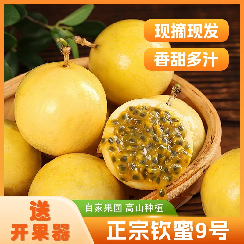 【黑吉辽专拍】正宗广西钦蜜九号百香果黄金果桂林百香果当季水果