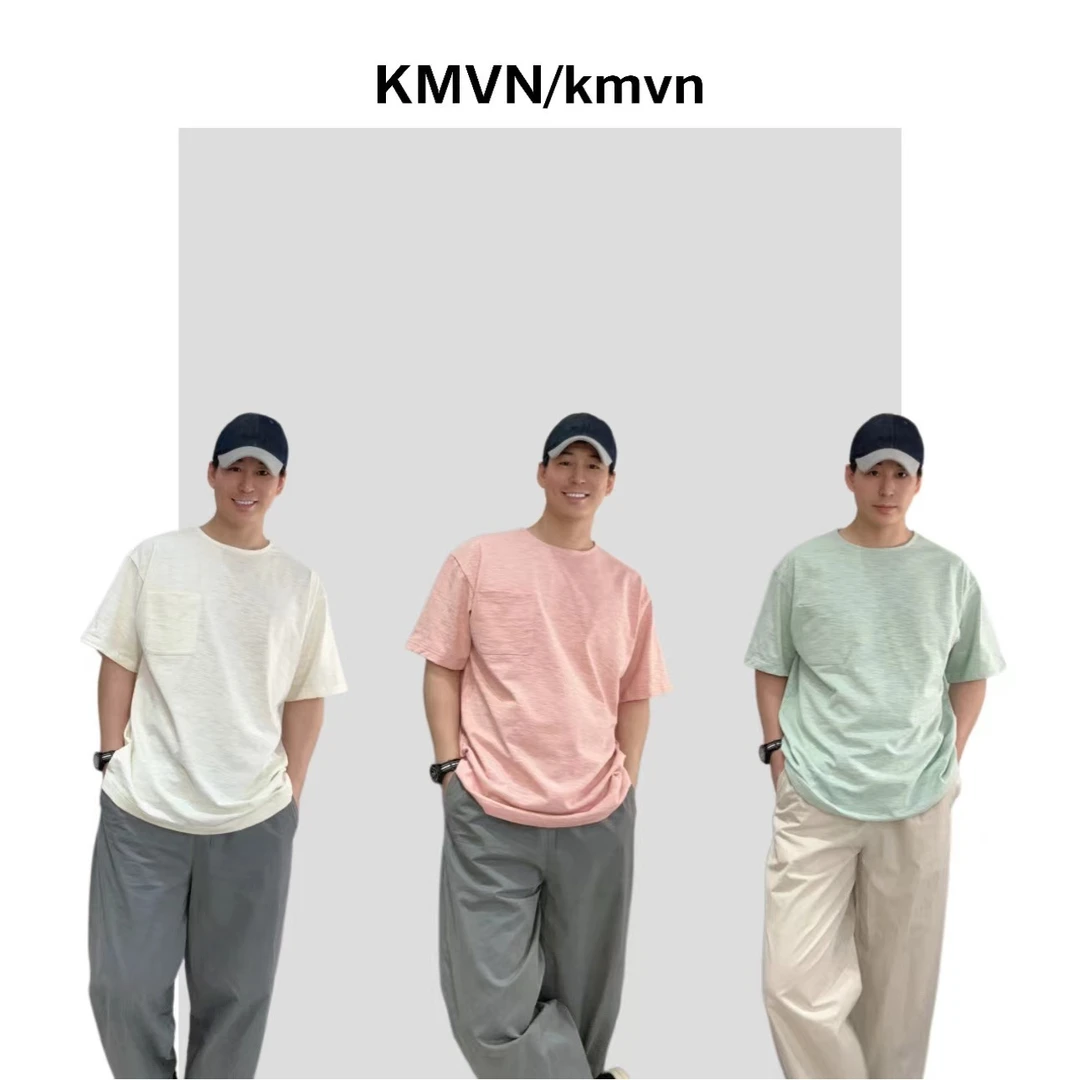 【逸梦】2024夏季新款大领口高克重口袋设计师款短袖T恤