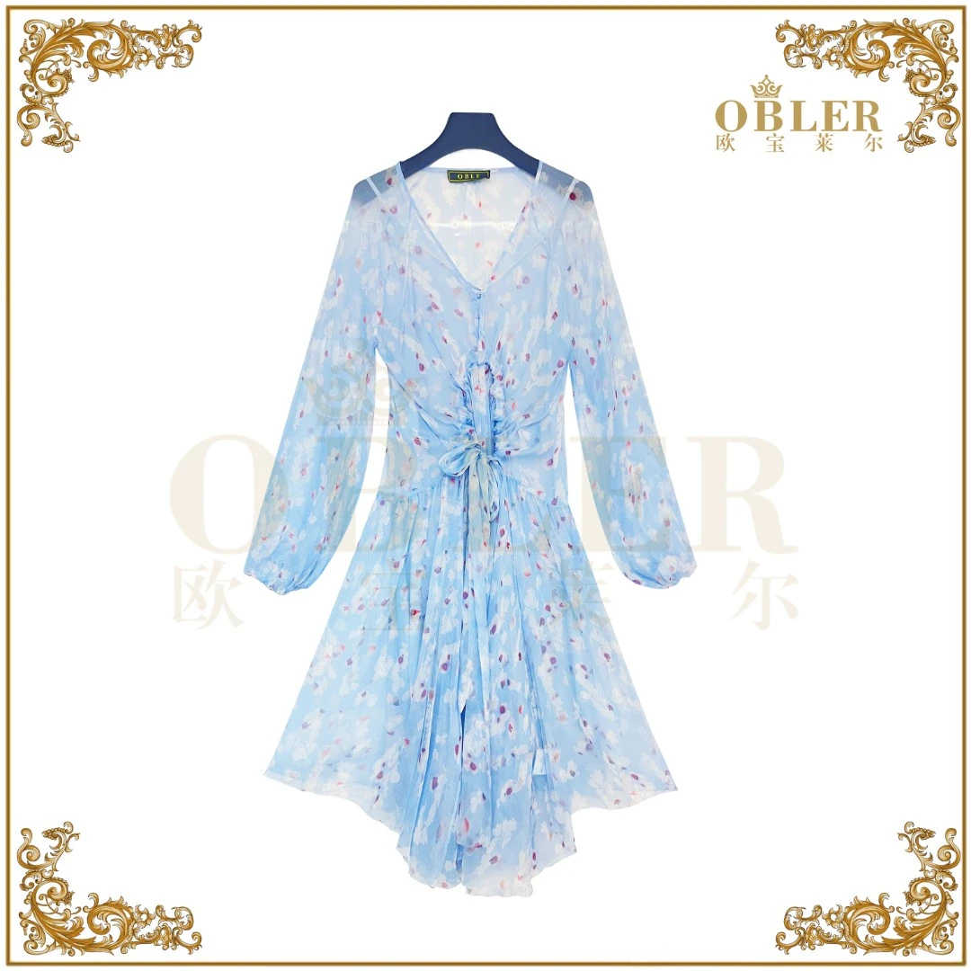 【欧宝莱尔】OBLE   欧宝莱尔 新款 真丝连衣裙502-66881