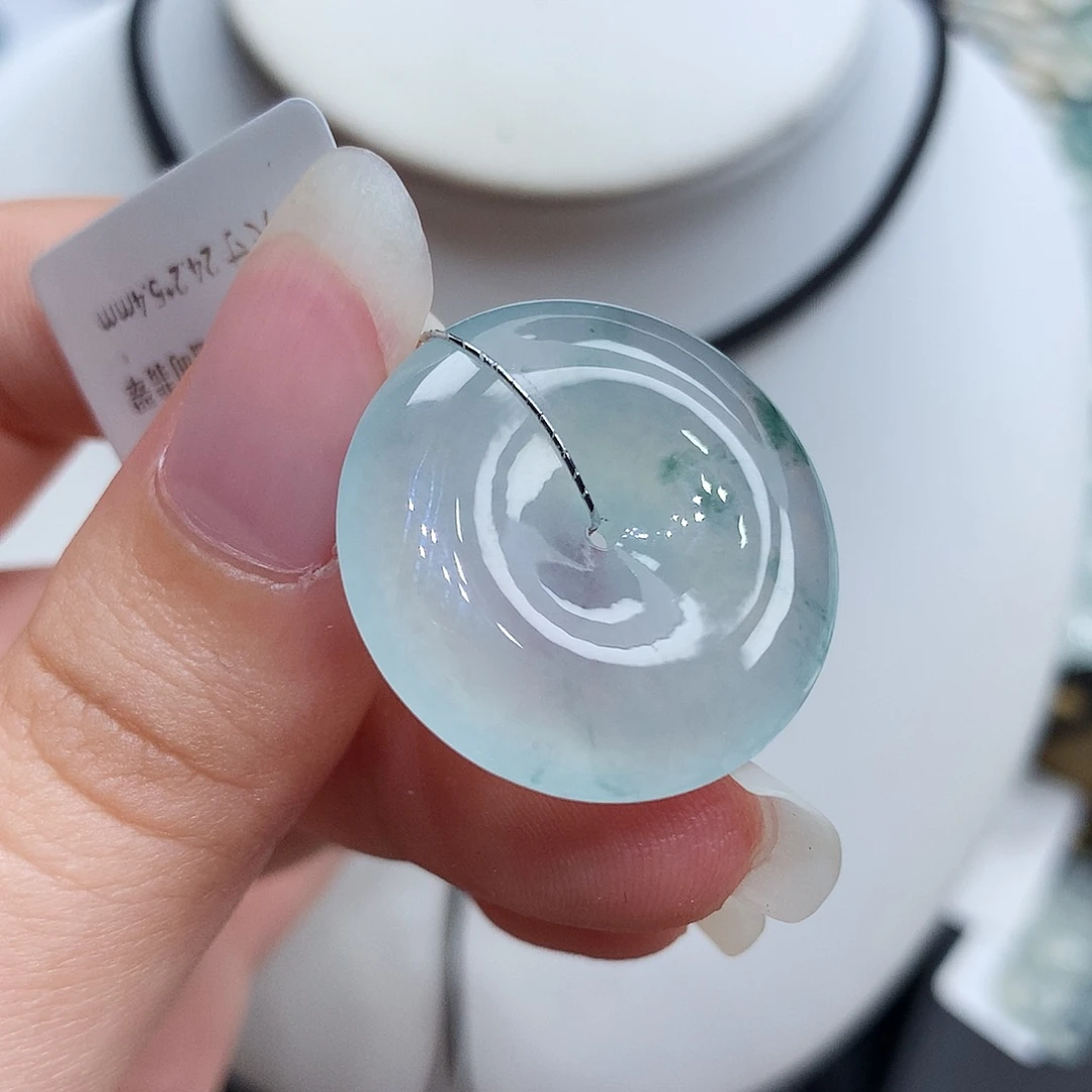 翡翠未镶嵌胸饰翡翠110，24.6/5.4