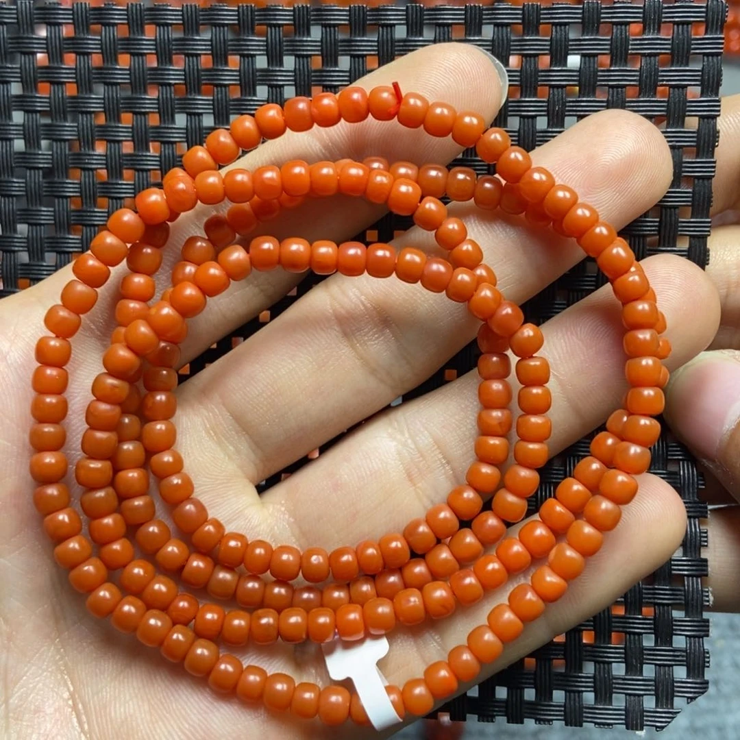 南红玛瑙手链未镶嵌4mm