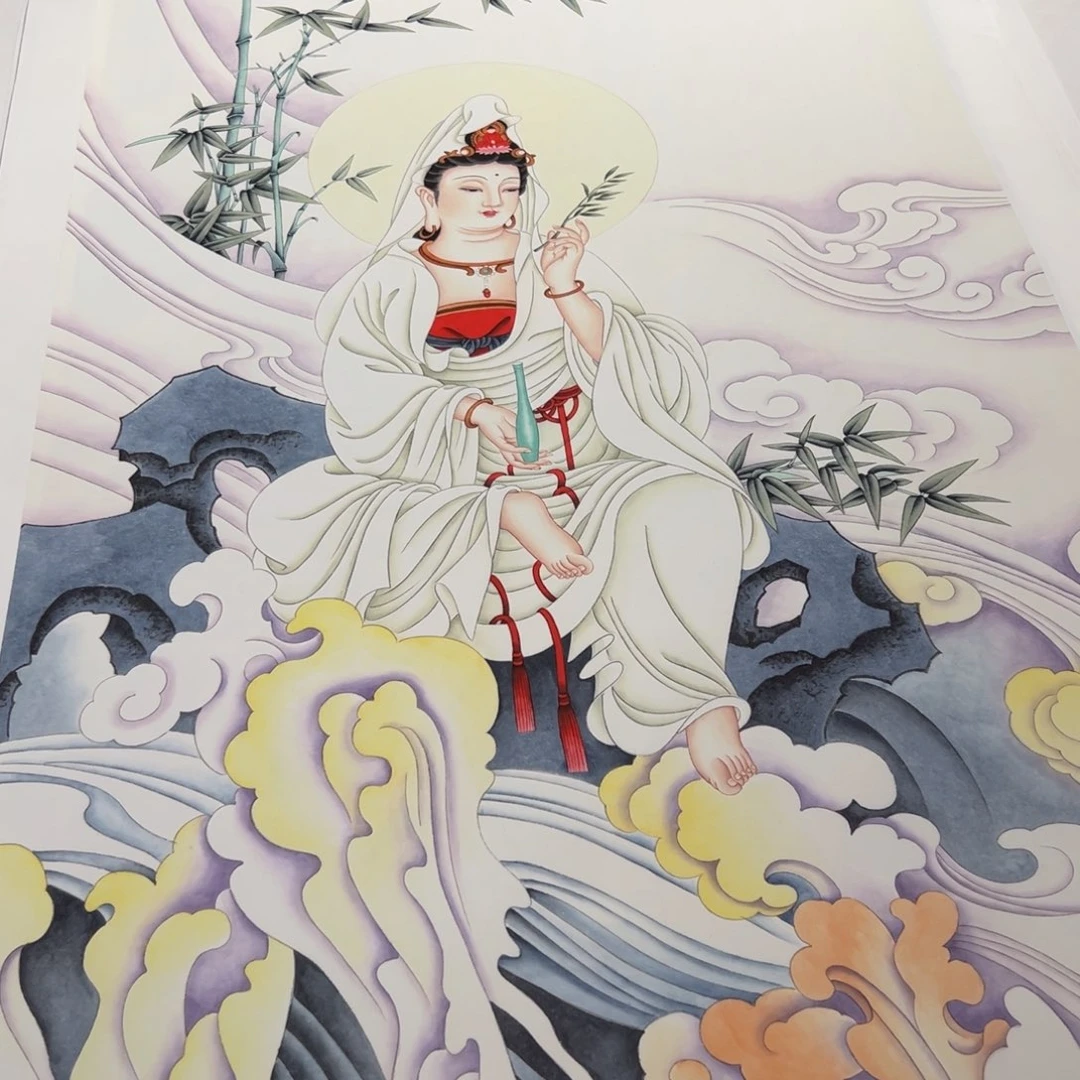 国画孙老师观自在菩萨