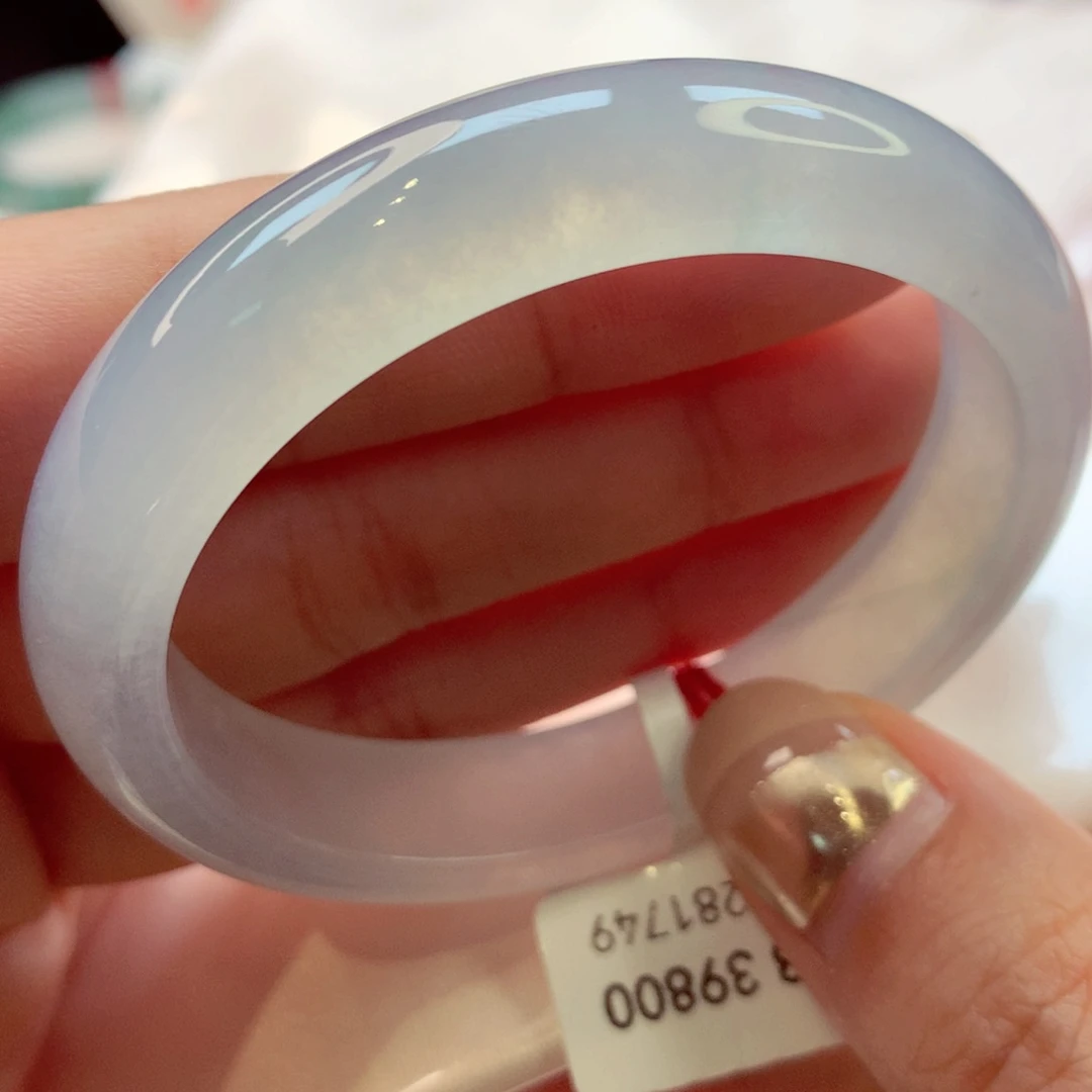 翡翠手镯未镶嵌95号正圈77