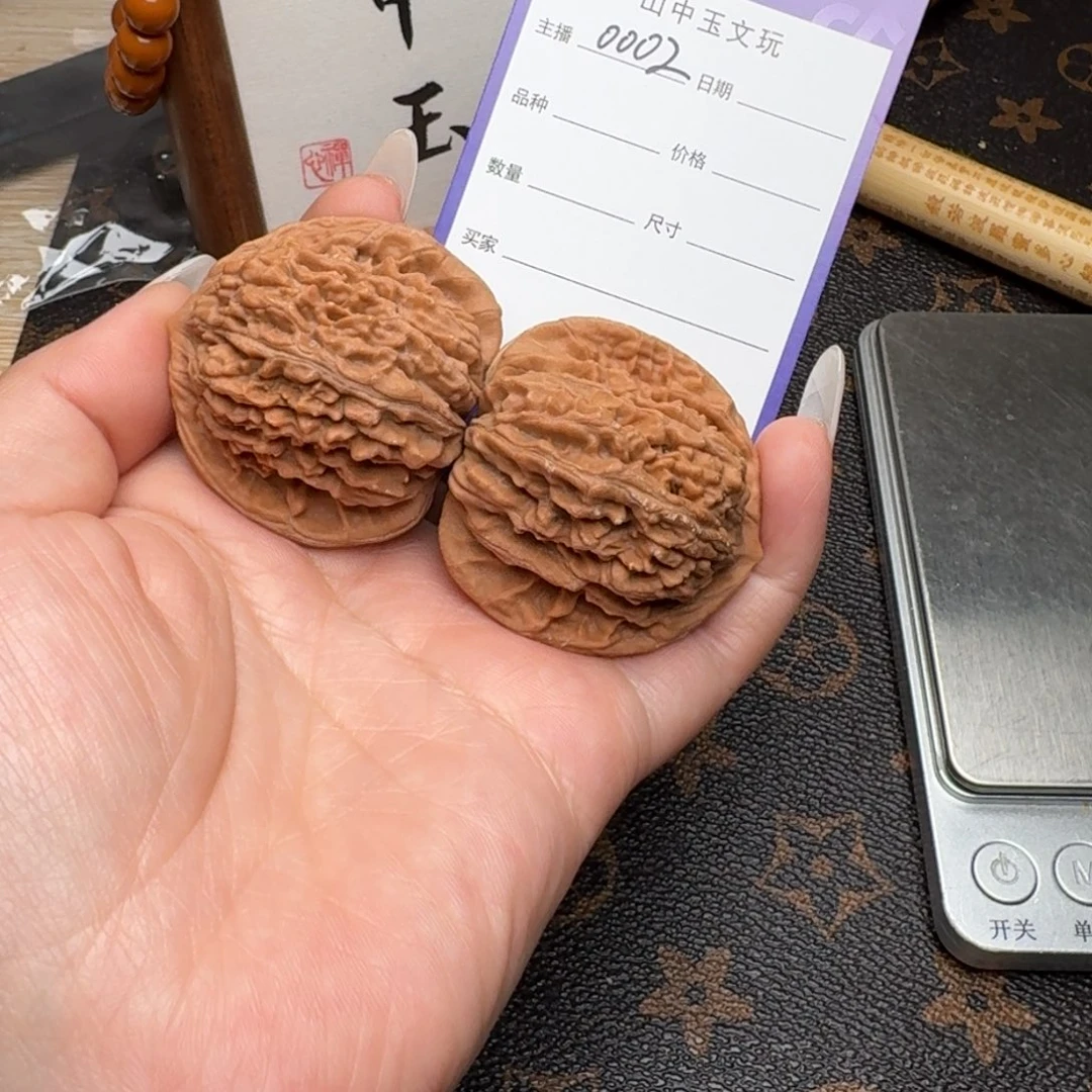 把件文玩核桃42.5四座楼0002