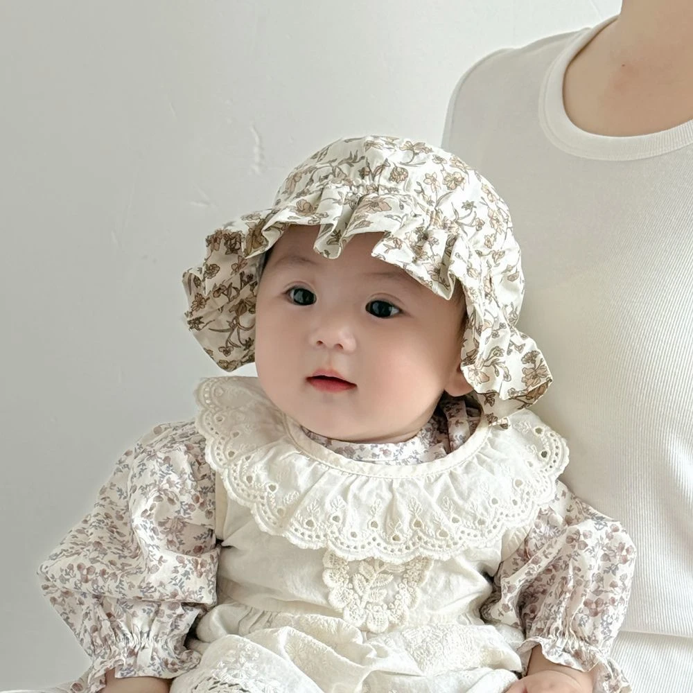 婴儿帽子春秋薄款小月龄盆帽婴幼儿遮阳防晒帽可爱男女宝宝渔夫帽