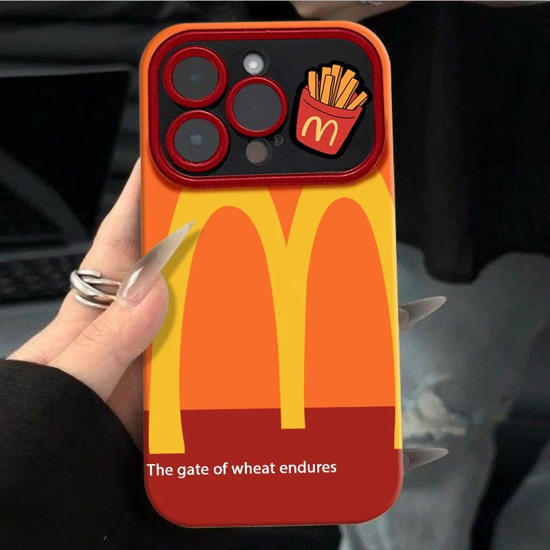奥菲顿麦门M记薯条适用iPhone17/16pro新视窗15手机壳苹果14/13套