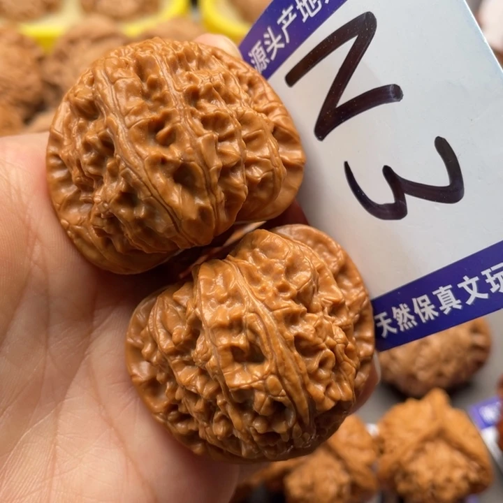 把件文玩核桃白狮子41尺