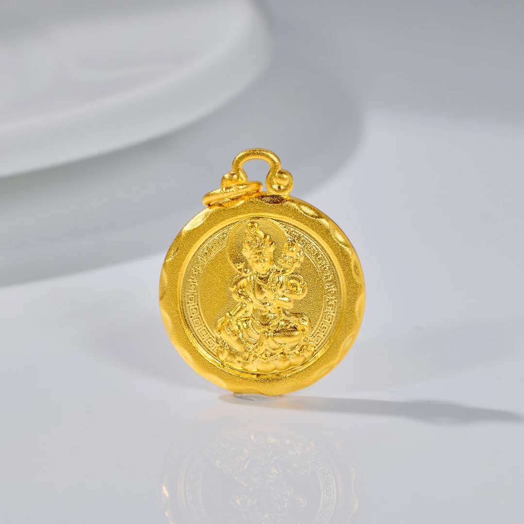 足银银制品 【歪歪】足银度母吉言牌（多样性发一）XB-R0904