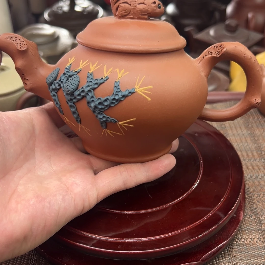 茶壶紫砂宜兴原矿紫砂壶300毫升容量