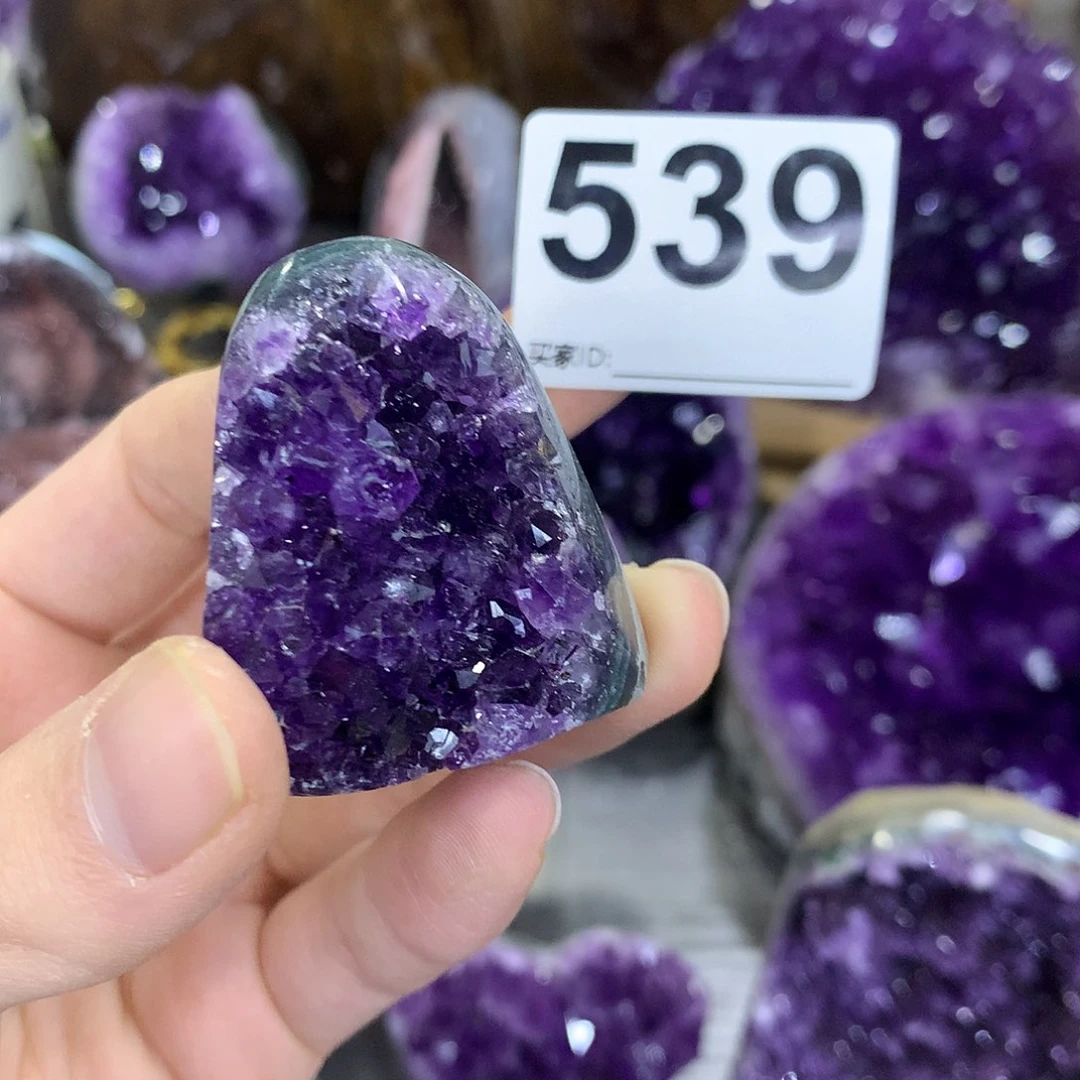 紫晶珠宝半成品未镶嵌539