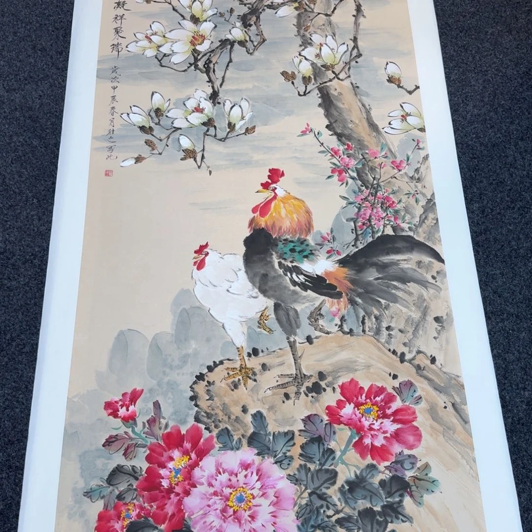 国画国画作品纯手绘山水花鸟