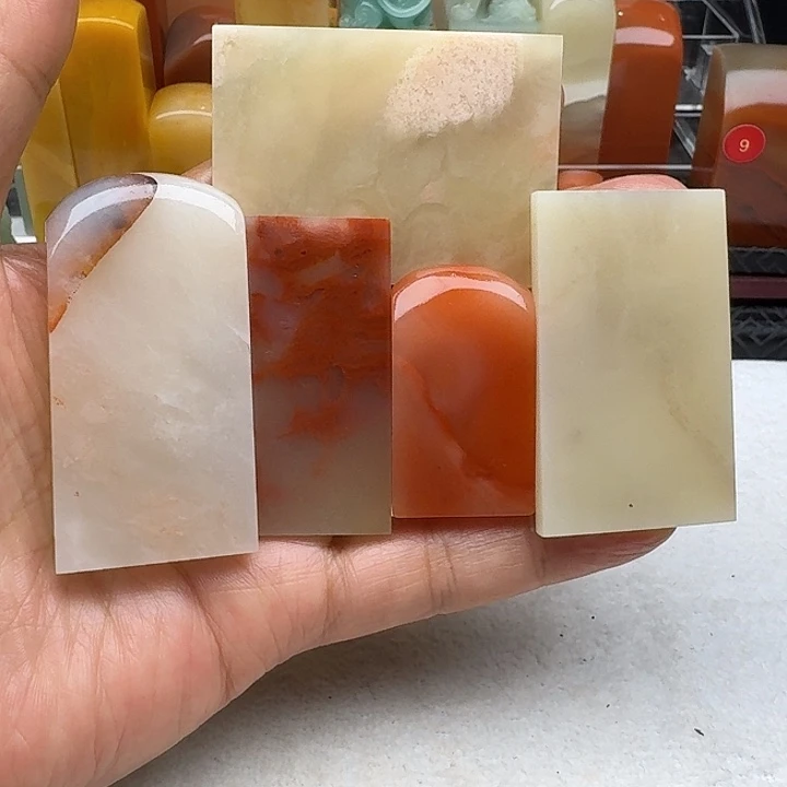 印石寿山石老挝牌子一组