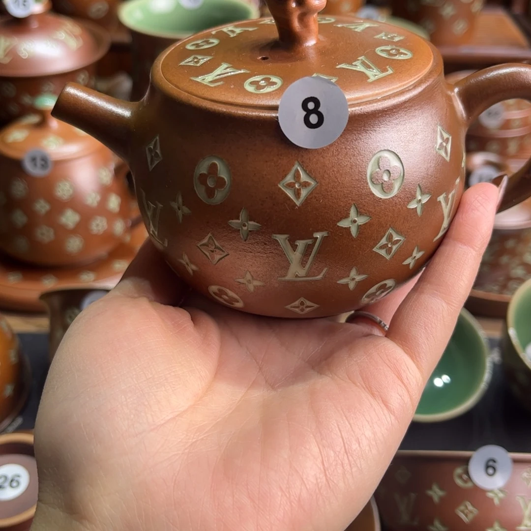 *****草木灰老花壶填釉