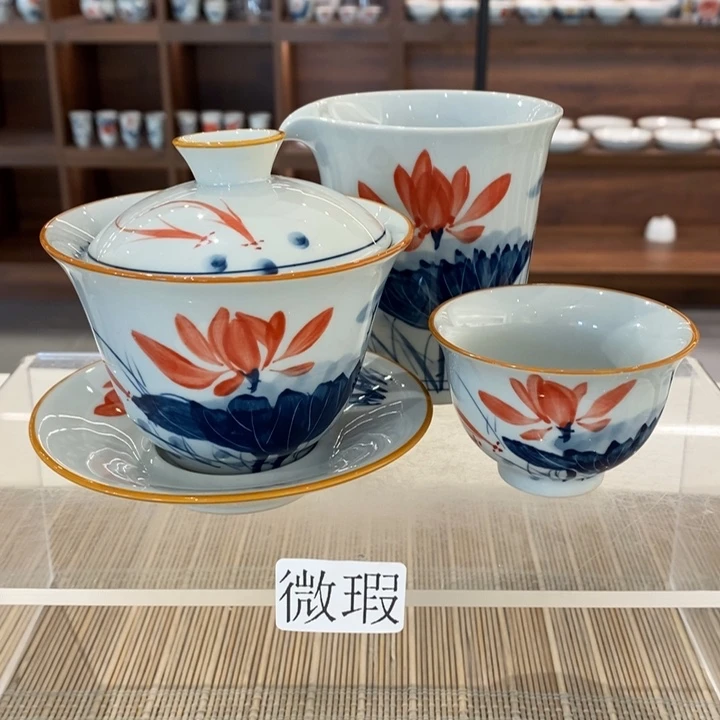 釉下老陶泥手工绘制