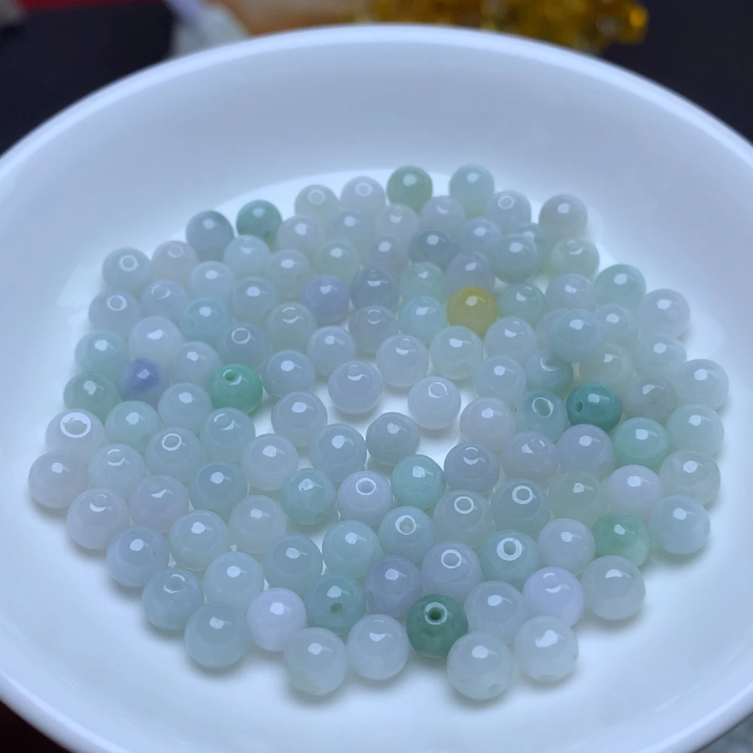 【闪购商品】翡翠手链未镶嵌卡6冰绿白100个