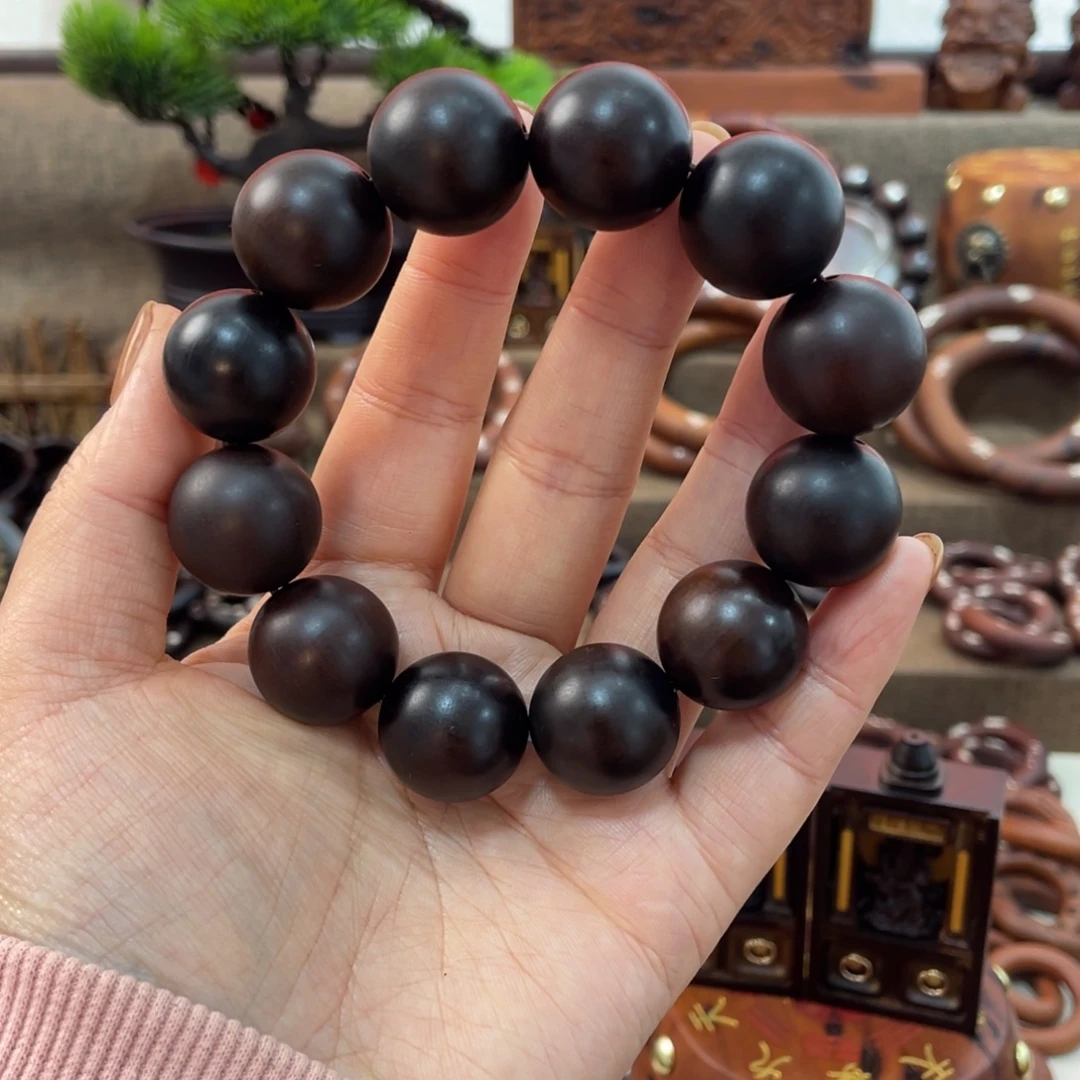 枣木2.0玉华素珠手串