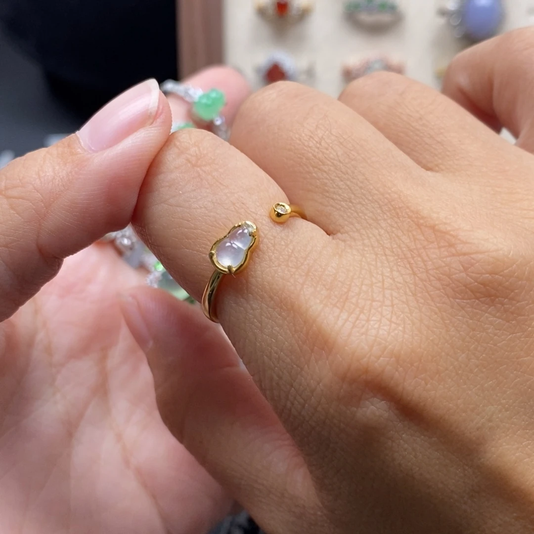 翡翠银S925镶嵌戒指